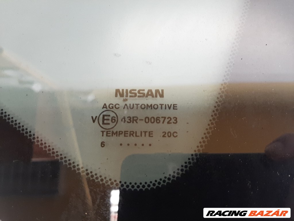 Nissan Note (E12) jobb hátsó oldalfal üveg (karosszéria oldal üveg) 2. kép