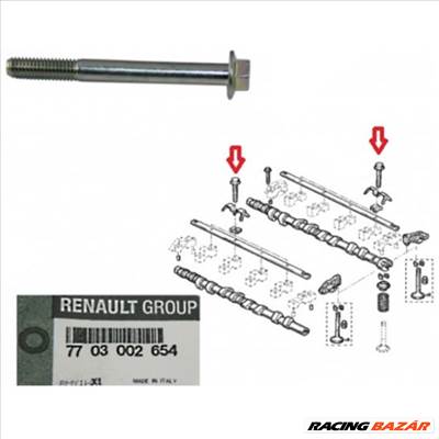 Renault Espace IV 2.2-2.5 dci gyári új himbatengely rögzítő, leszorító csavar 2006-2015-ig