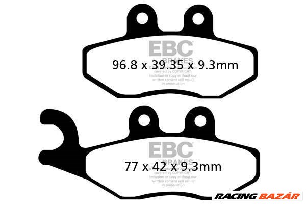 EBC SFA353 Scooter Aramid robogó fékbetét garnitúra 1. kép