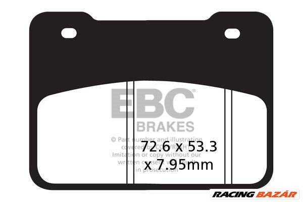 EBC SFA627 Scooter Aramid robogó fékbetét garnitúra 1. kép