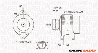 MAGNETI MARELLI 063731889010 - generátor TOYOTA