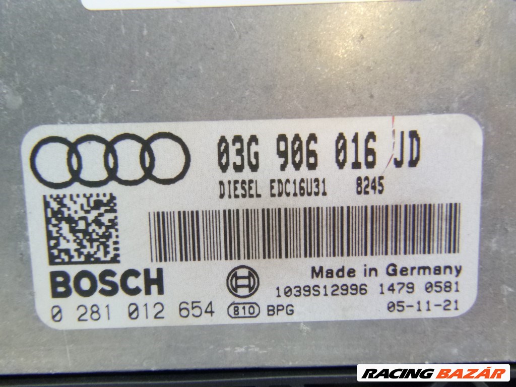 Audi A4 (8E B7) motorvezérlõ 03G906016JD 2. kép