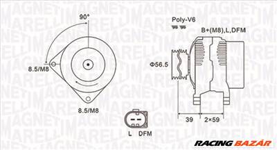MAGNETI MARELLI 063731911010 - generátor AUDI
