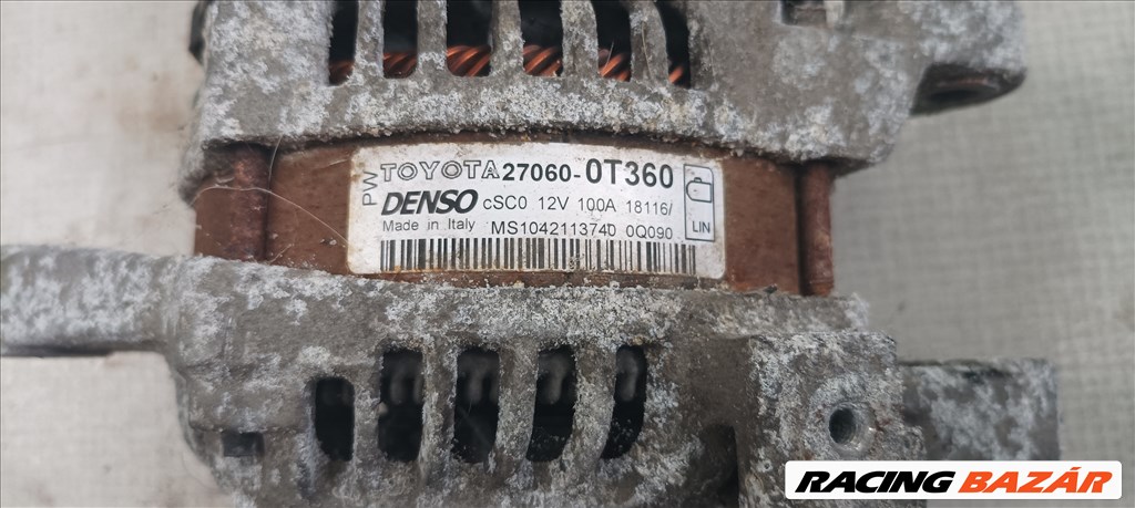 Toyota Avensis 1,8i gyári generátor  27060ot360 2. kép