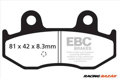 EBC SFA411HH Scooter Sintermetall robogó fékbetét garnitúra