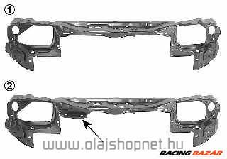 Opel Astra F Zárhíd fényszórótartó lemezekkel (Turbo) 