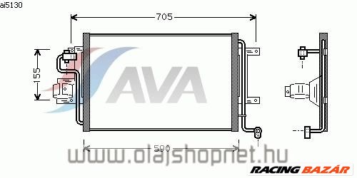 Audi A3 Légkondihűtő (minden motorhoz) AVA QUALITY COOLING 1. kép