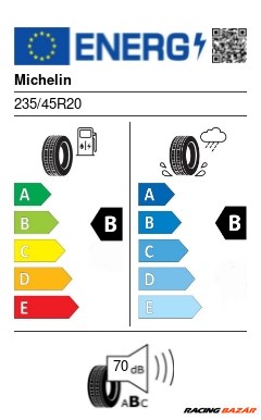 Michelin XL PILOT SPORT E ACOUSTIC 235/45 R20 100V off road, 4x4, suv nyári gumi 2. kép