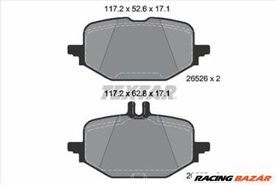 TEXTAR 2652601 - fékbetétkészlet, tárcsafék MERCEDES-BENZ