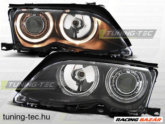 BMW E46 Angel Eyes fekete 09.01-03.05 SEDAN/TOURIN 1. kép