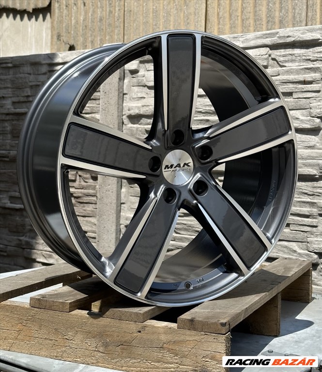 R21 5x130 (71,6) MAK TURISMO-FF GUNMETAL DIAMONDCUT 10J ET50 - NEW   3. kép