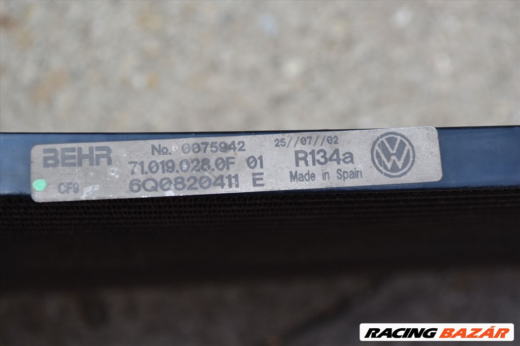 Volkswagen Polo IV 9N 1.2 klímahűtő! 6Q0820411 E 5. kép