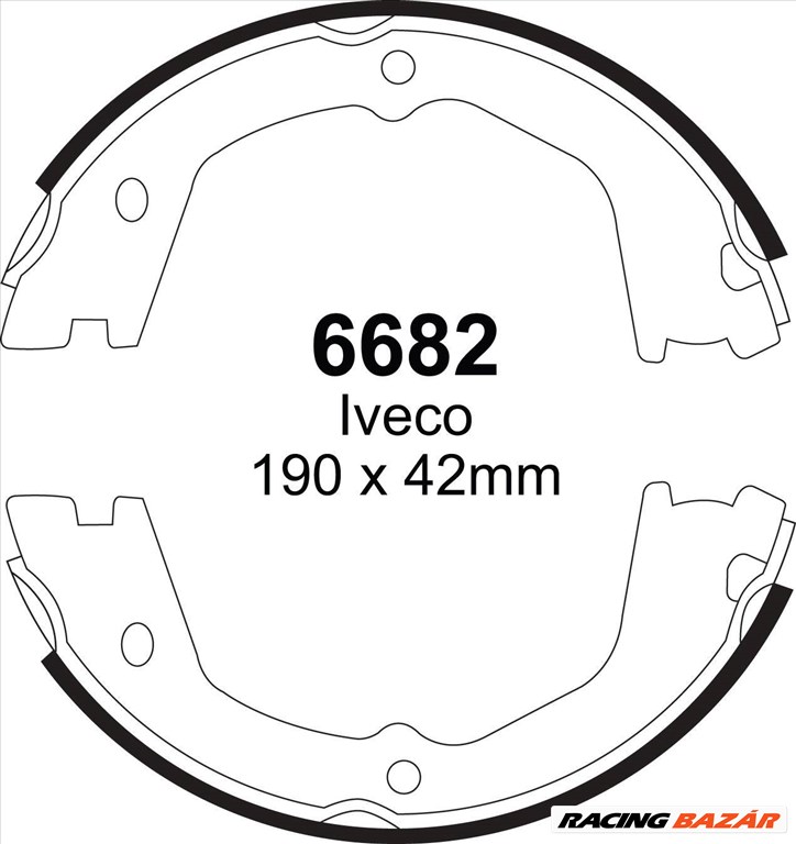 EBC 6682 Premium dobfék vagy kézifék betét garnitúra 1. kép
