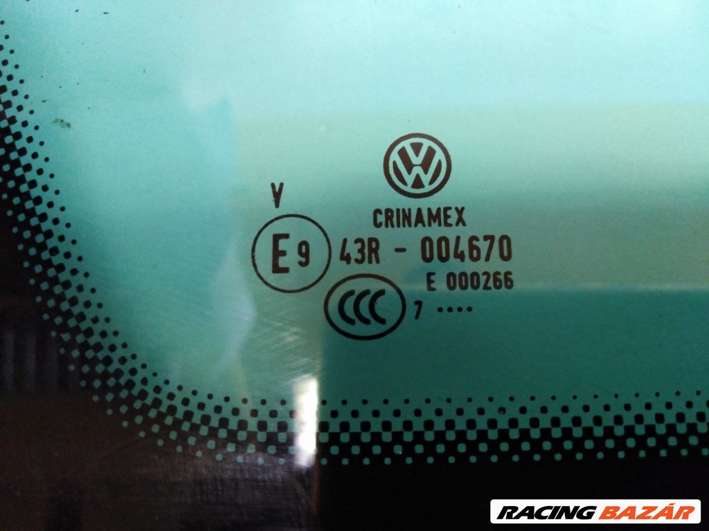 Volkswagen Golf V kombi (1K) bal hátsó oldalfal üveg (karosszéria oldal üveg) 1K9845297D 2. kép