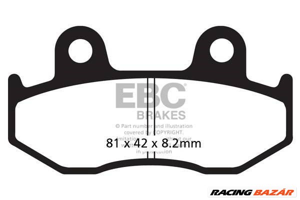 EBC SFA323/3HH Scooter Sintermetall robogó fékbetét garnitúra 1. kép