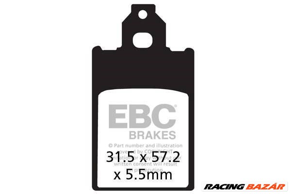 EBC SFA116 Scooter Aramid robogó fékbetét garnitúra 1. kép