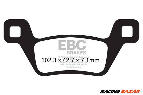 EBC FA600/2TT Carbon-Graphite fékbetét garnitúra 1. kép