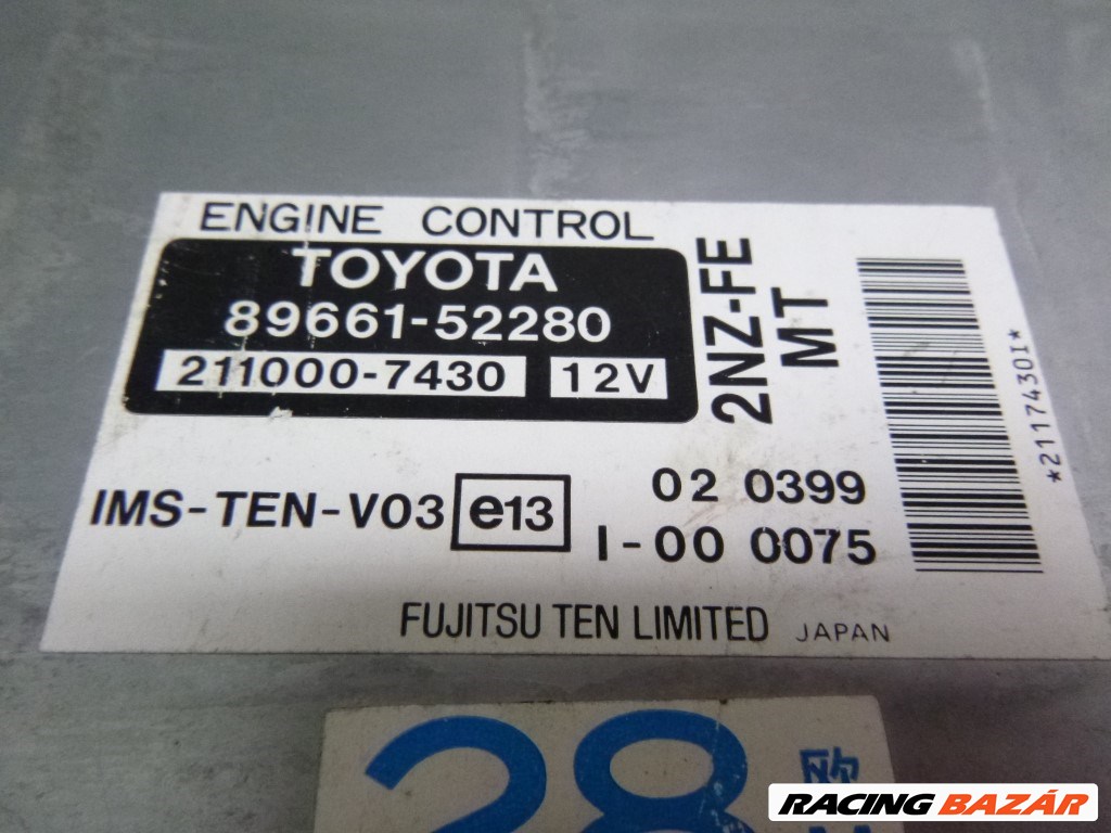 Toyota Yaris Verso  motorvezérlõ 8966152280 2. kép