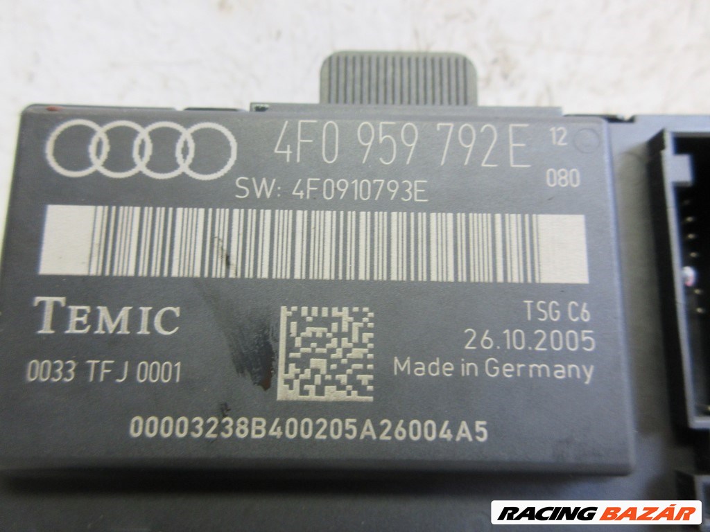 Audi A6 (C6 4f) bal elsõ ajtó elektronika 4F0959792E 3. kép