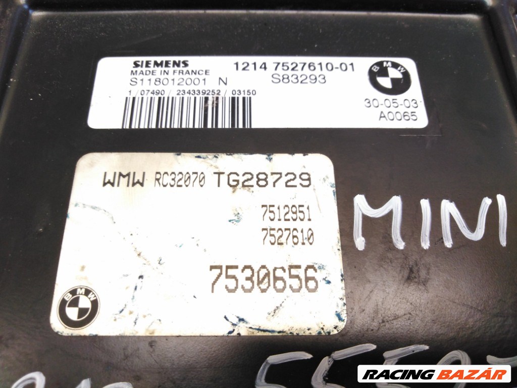 Mini cooper (R50/R53) motorvezérlõ 12147527610 3. kép