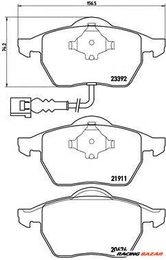 BREMBO P 85 045 - fékbetét AUDI SEAT SKODA VW VW (FAW) VW (SVW)