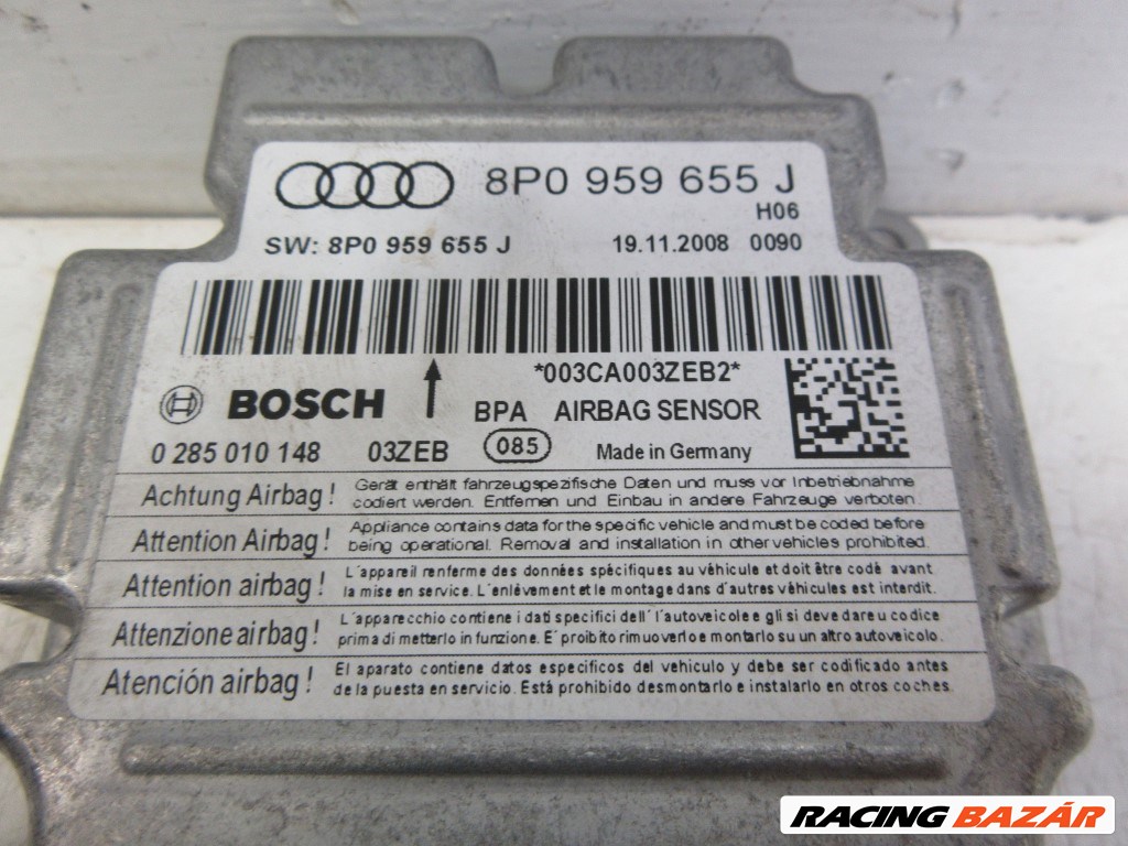 Audi A3 (8P) légzsák indító 8P0959655J 2. kép