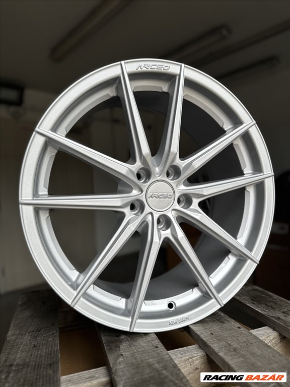 R19 5x112 (73,1) ARCEO MONACO - White-Silver 8.5J ET30 - 9.5J  Kétszéles 3. kép