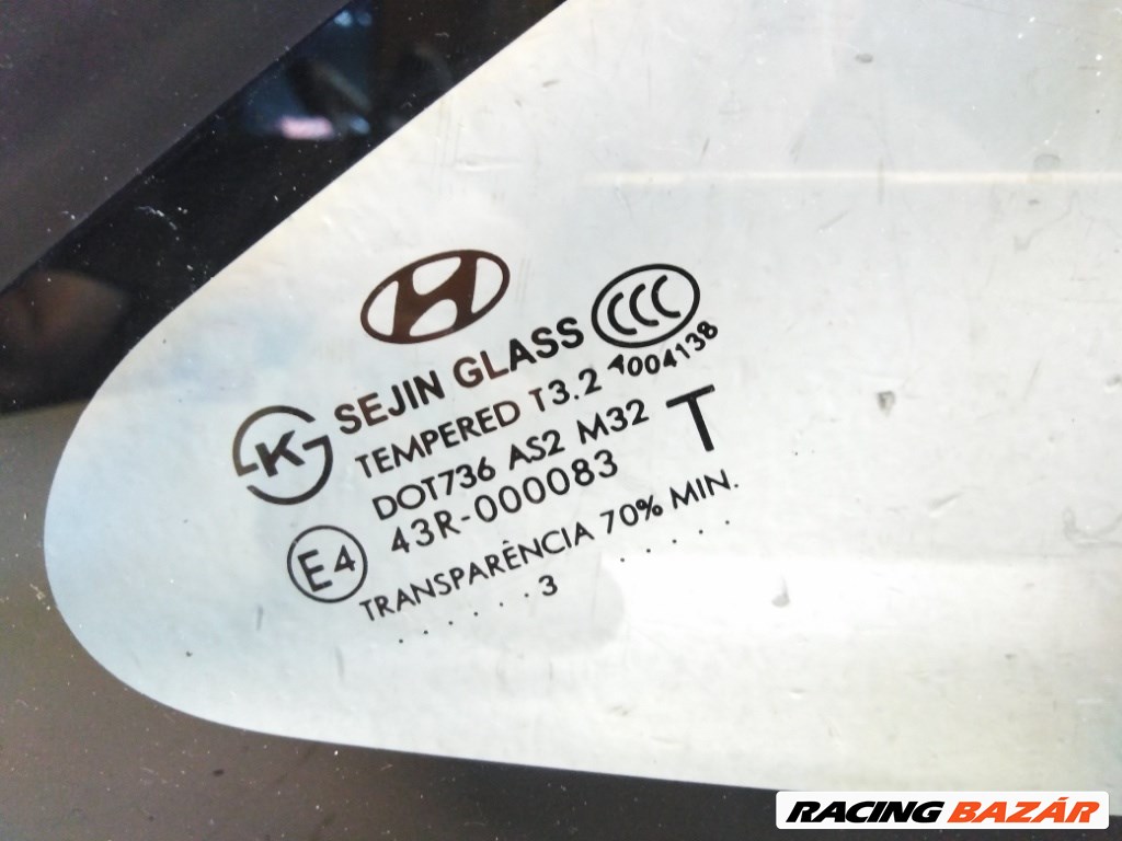 Hyundai IX35 (ELH) jobb hátsó oldalfal üveg (karosszéria oldal üveg) 3. kép