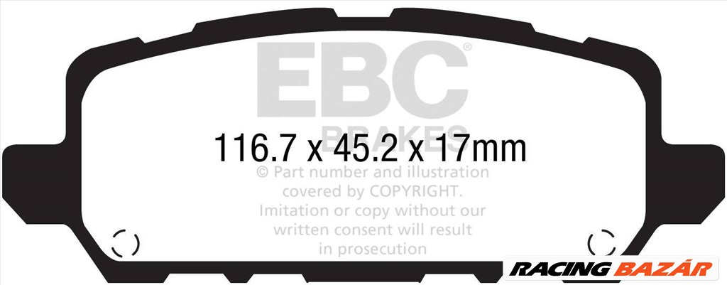 EBC DP42291R Yellowstuff fékbetét szett két tárcsához 1. kép