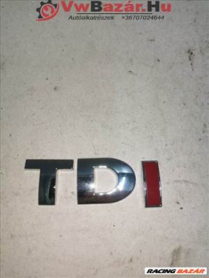 TDI Felirat piros i-vel