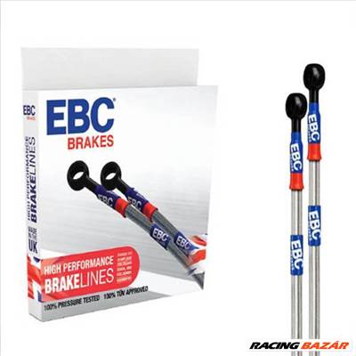 EBC BLA1072-3L acélhálós teflon fékcső, fémhálós teflon fékcső, fém fékcső 3 db-os készlet