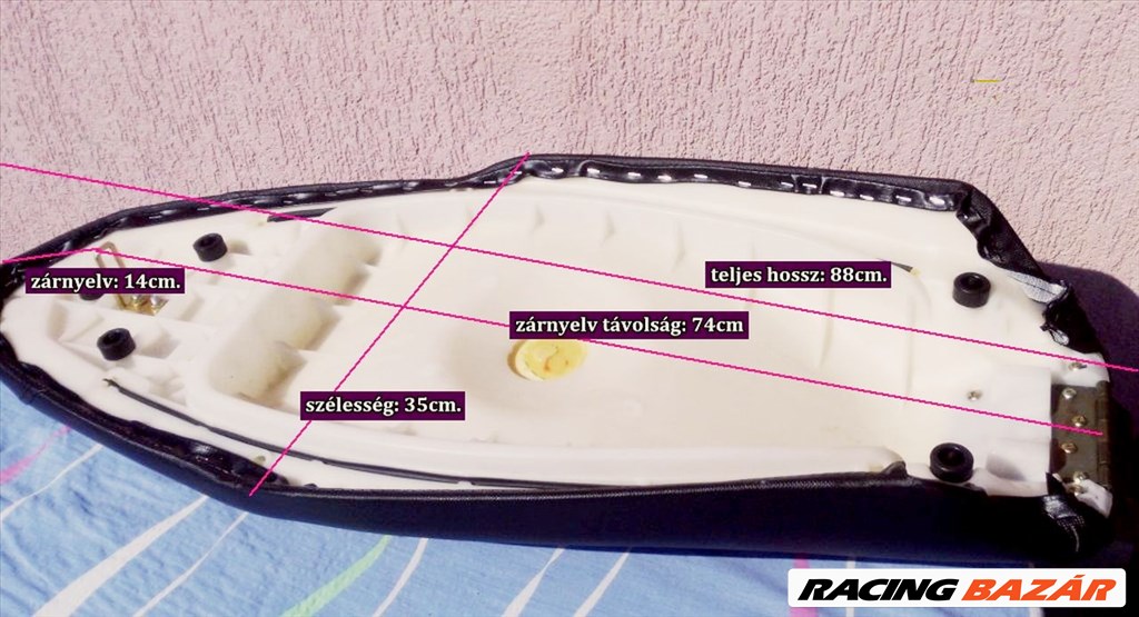 Újszerű állapotú kétszemélyes ülés, Kínai, vagy Olasz nagytestű robogóra 3. kép