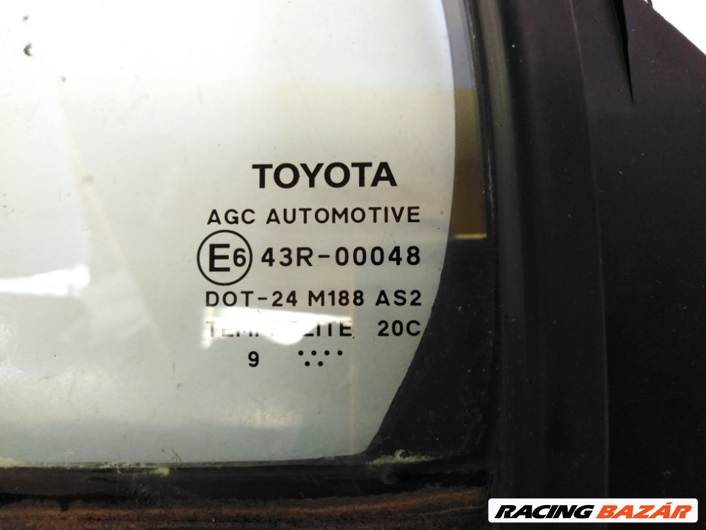 Toyota Yaris (XP90) bal hátsó ajtó üveg fix 2. kép