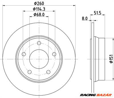 TEXTAR 92335803 - féktárcsa NISSAN (DFAC) RENAULT SAMSUNG