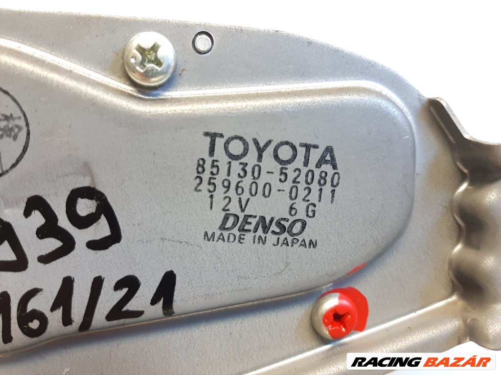 Toyota Yaris Verso hátsó ablaktörlõ motor 8513052080 3. kép