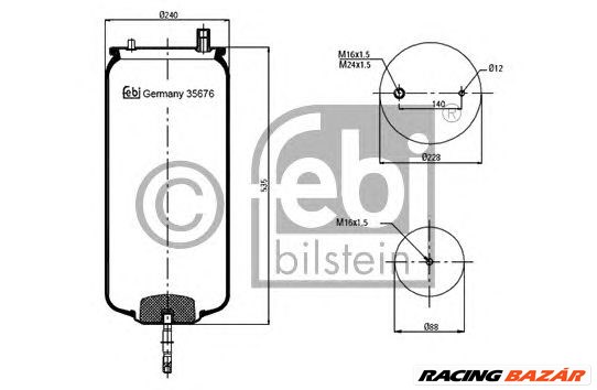 FEBI BILSTEIN 35676 - Légrugó rugótömb RENAULT TRUCKS 1. kép