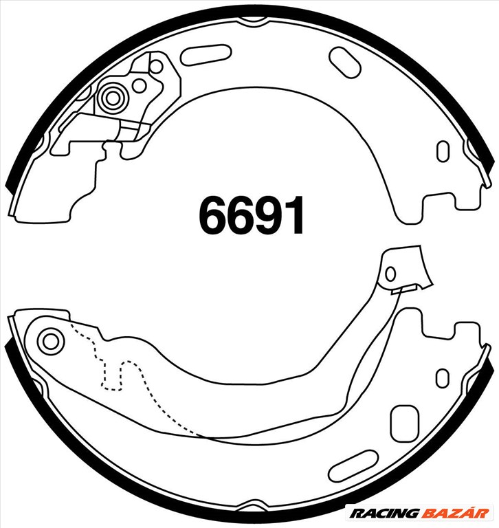 EBC 6691 Premium dobfék vagy kézifék betét garnitúra 1. kép
