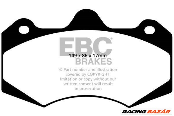 EBC DP8042RPX RP-X verseny fékbetét szett két tárcsához 1. kép