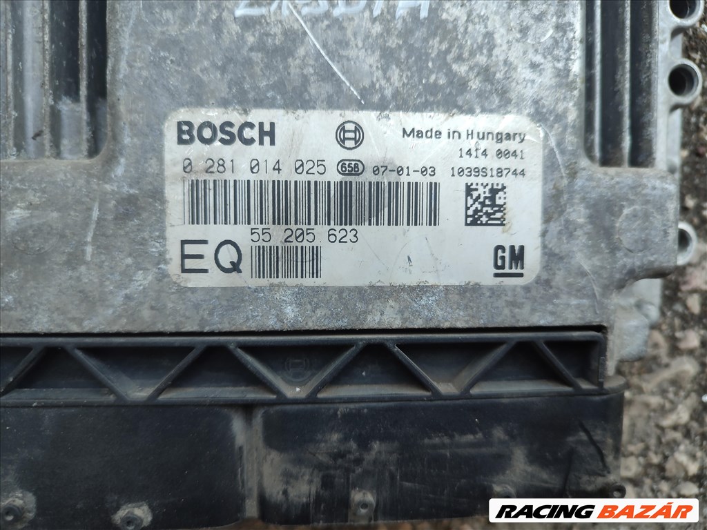 Opel Astra H 1.9 CDTI motorvezérlő elektronika Z19DTH ASTRA H,ZAFIRA B 55205623 0281014025 2. kép