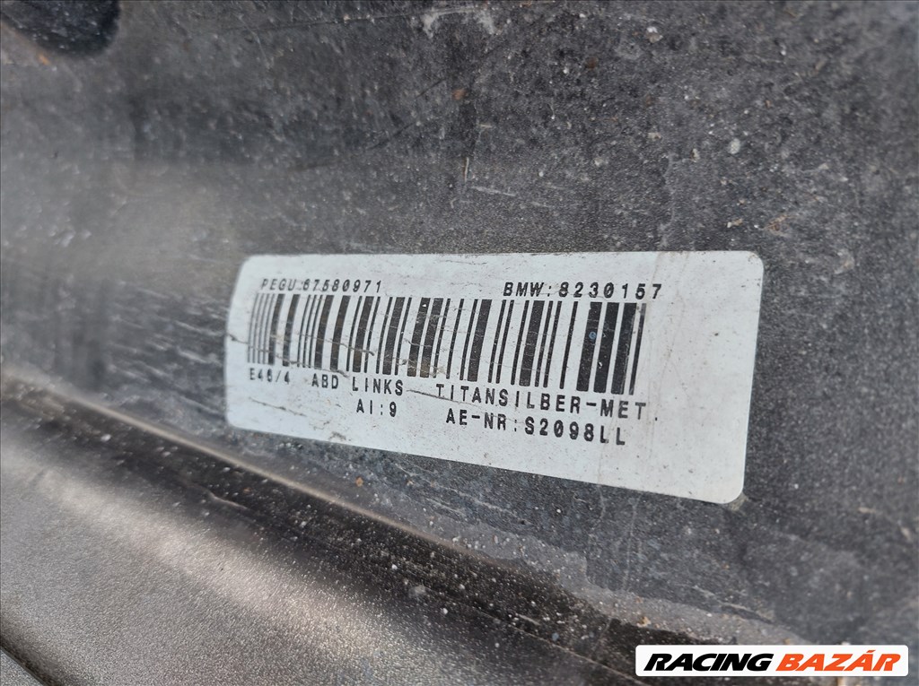 BMW E46 sedan touring ezüst titansilber titansilver bal küszöb borítás küszöbborítás (083024) 517182097558230157 2. kép