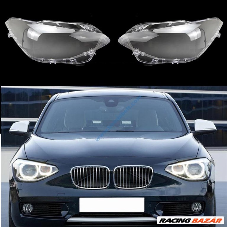 BMW F20 lámpabúra, fényszóró búra 2011-2014 Pár (jobb-bal oldal) 1. kép
