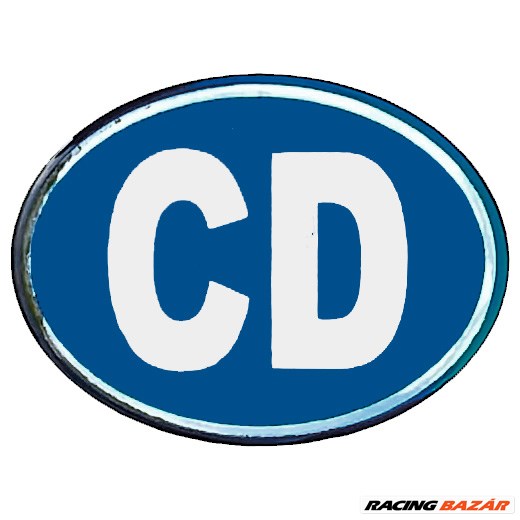 Embléma F&amp;F CD /diplomata/ kék ovál 1. kép