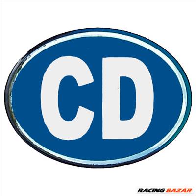 Embléma F&amp;F CD /diplomata/ kék ovál