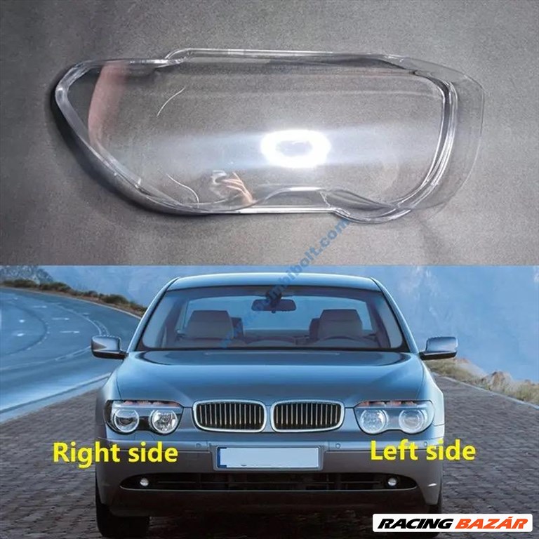 BMW E65 lámpabúra, fényszóró búra 2001-2004 Pár (jobb-bal oldal) 1. kép