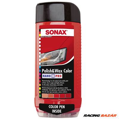Sonax polír és wax piros 500 ml