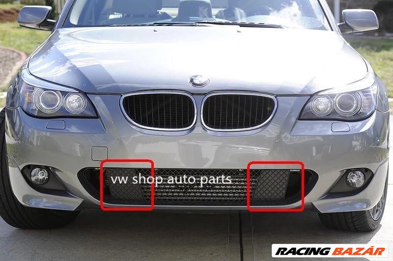 BMW E60 E61 M tech lökhárító trapéz rács 51117897186, 51117897184 Bal oldal (sofőr oldal) 1. kép