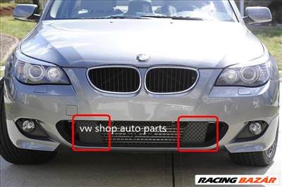 BMW E60 E61 M tech lökhárító trapéz rács 51117897186, 51117897184 Jobb oldal (anyós oldal)