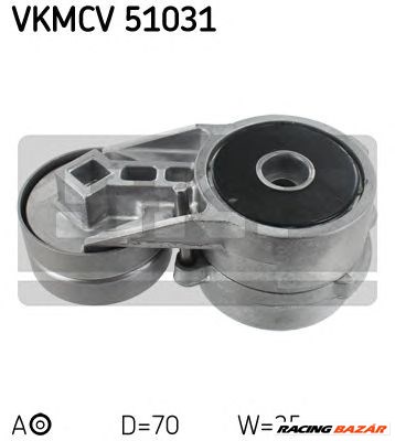 SKF VKMCV 51031 - hosszbordásszíj feszítőgörgő MERCEDES-BENZ 1. kép