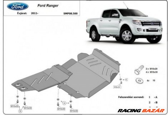 Ford Ranger, 2011- 2020 Motorvédő lemez 1. kép