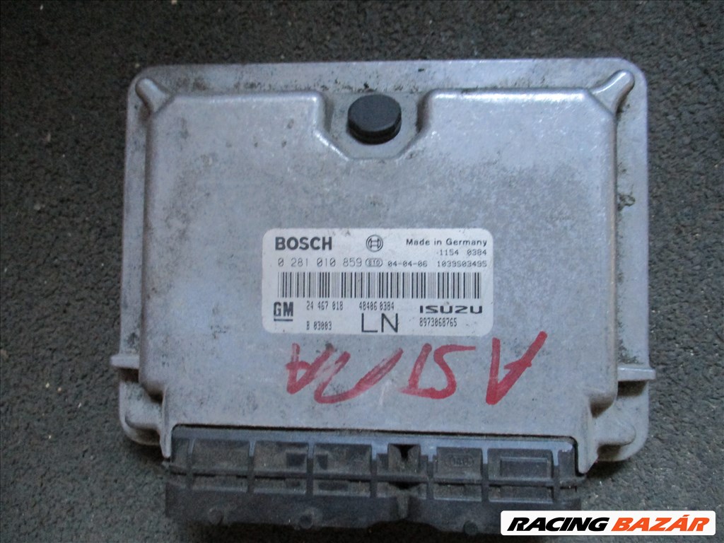 Opel Astra G 1.7 DTI motorvezérlő elektronika ISUZU 0281010859 1. kép